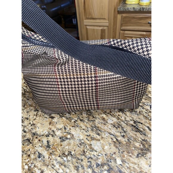 VIntage Lauren Ralph Lauren Houndstooth Hobo Plaid Handbag Purse Small - Picture 4 of 8